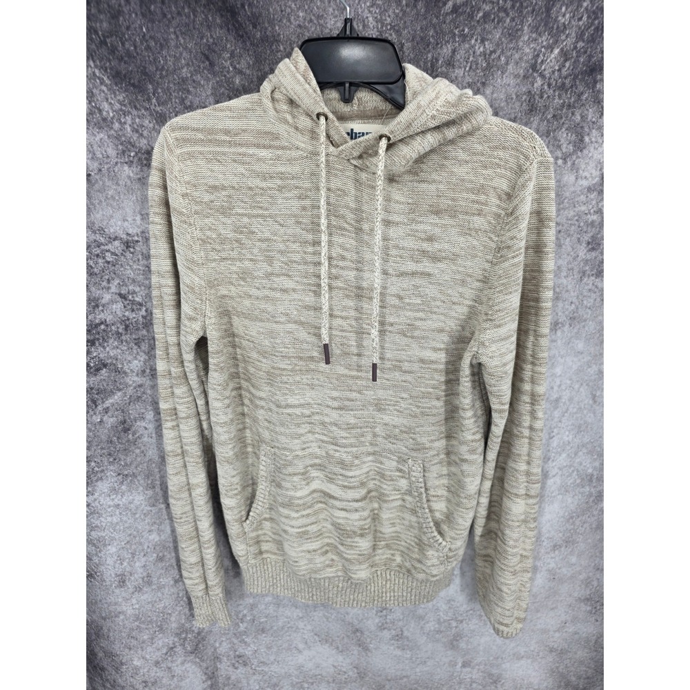 Urban Pipeline Sweater Mens Small Beige Pullover Knitted Grandpacore Hoodie